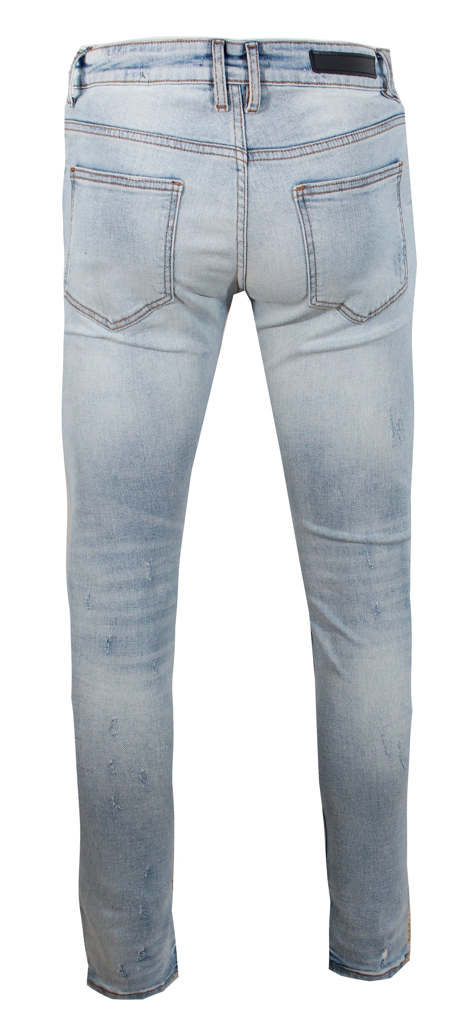 Embellish Men's Summit Patchwork Denim in light blue – view 2 of 2