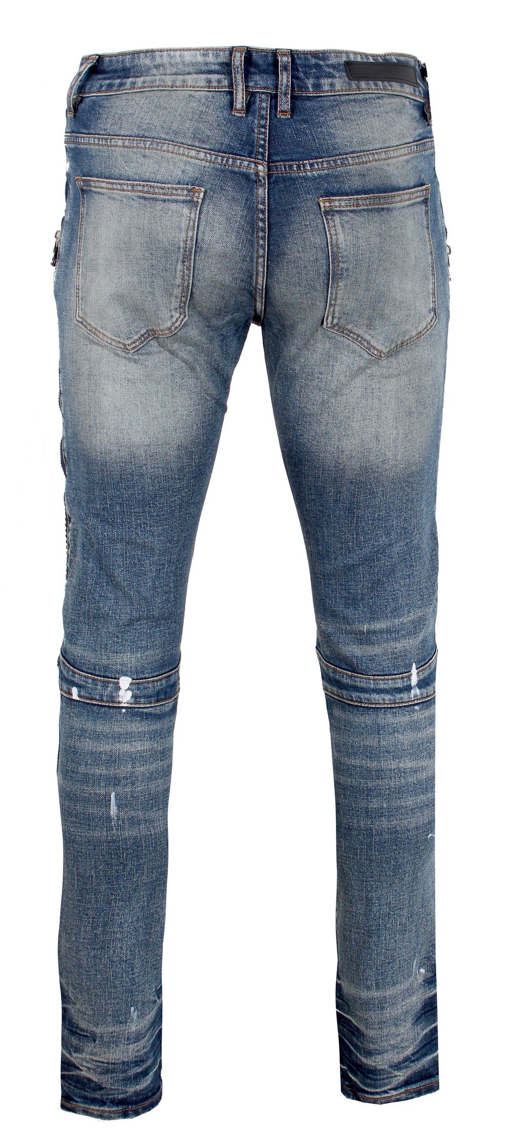 Embellish Sunny Biker Blue Denim in blue wash – view 3 of 3
