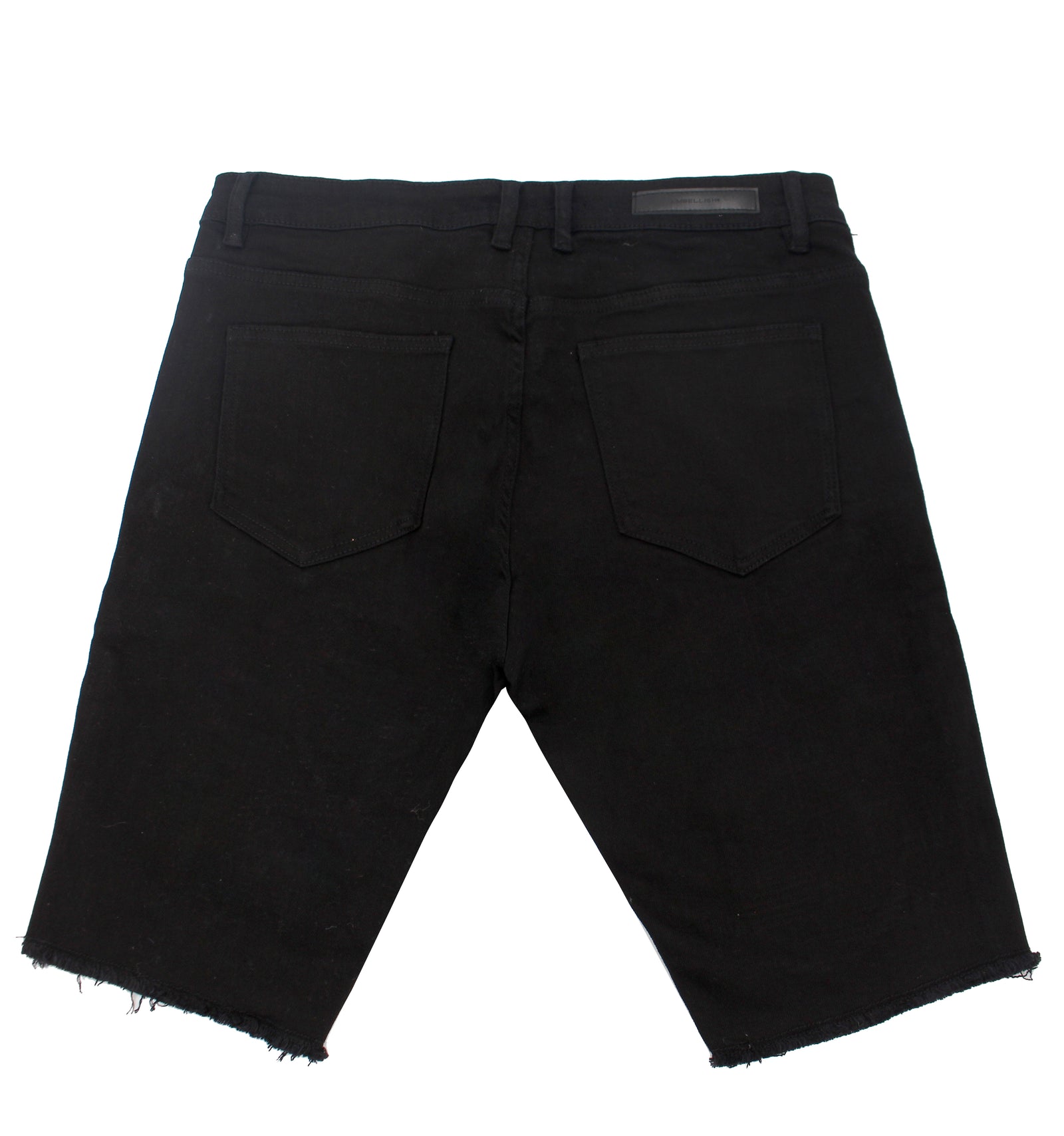 Embellish Spencer Short Rip & Repair in black – view 5 of 5