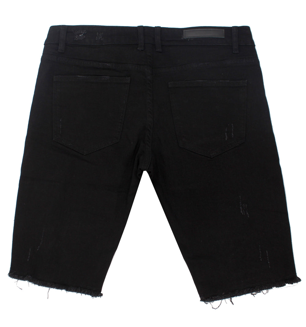Embellish Summit Patchwork Shorts in black – view 4 of 4