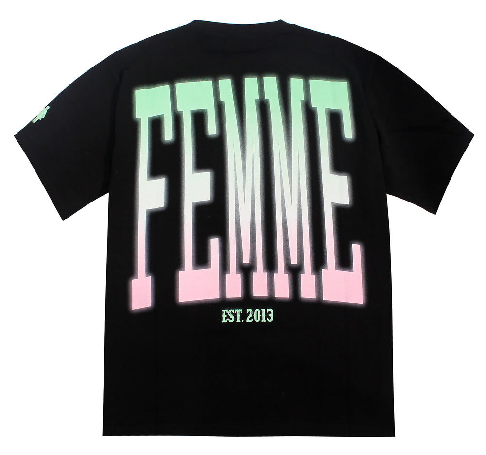 Twilight Tee - Black Green and Pink