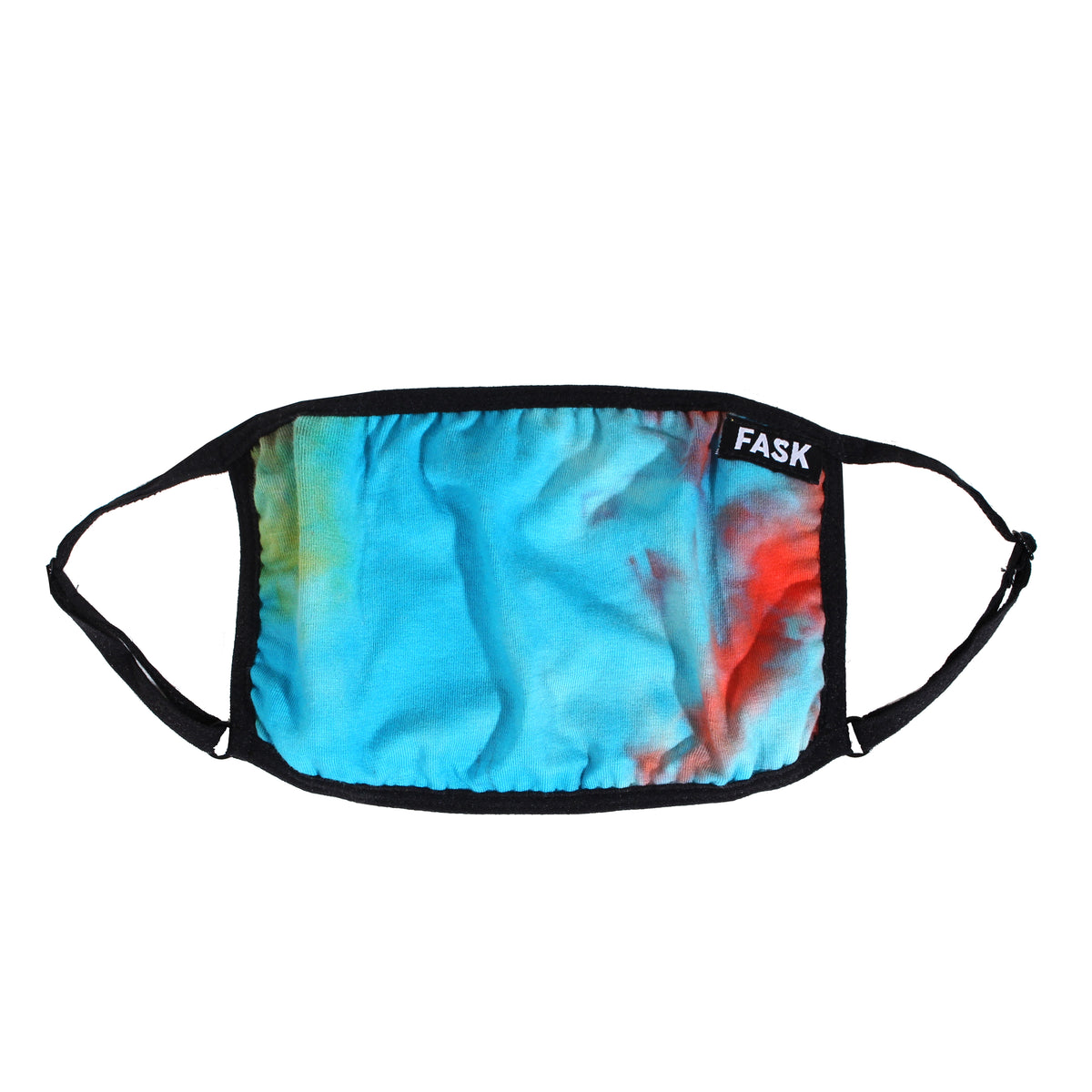 FASK Tie Dye Mask in blue/orange – view 1 of 4