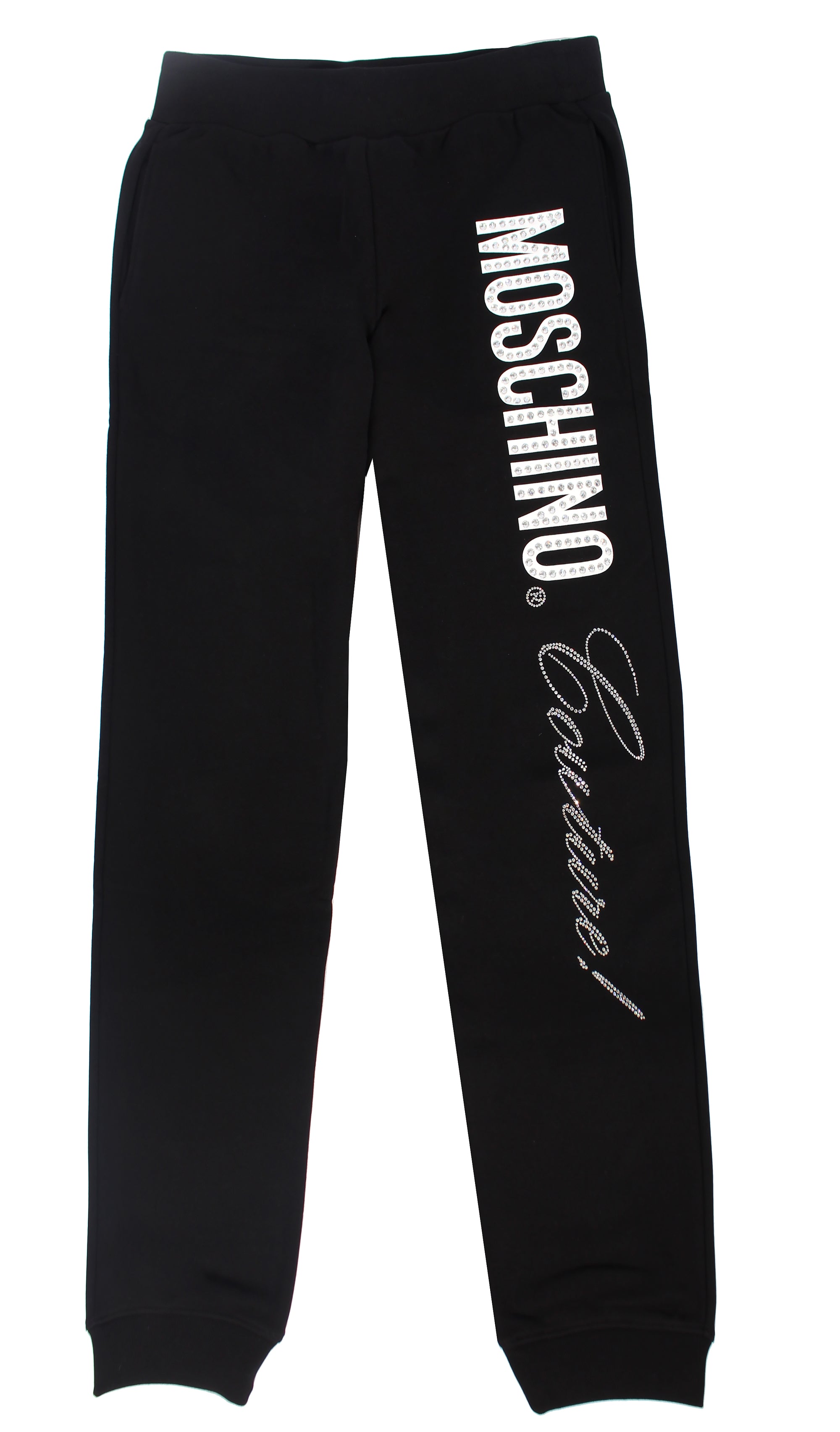 Moschino Crystal Sweatpants - Black