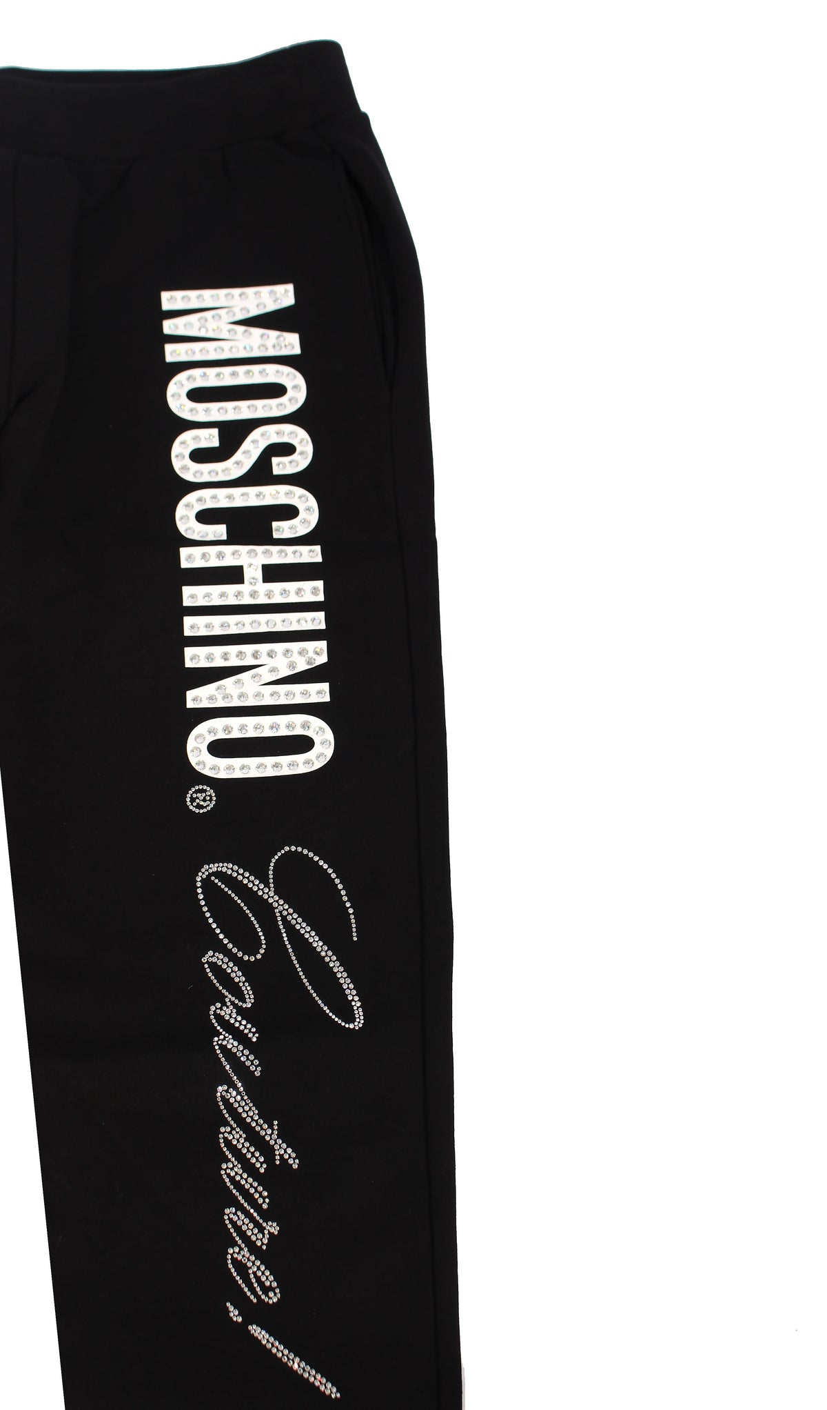 Moschino Crystal Sweatpants - Black
