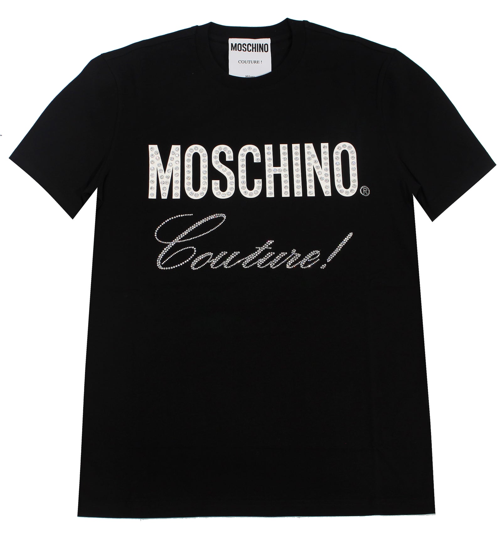 Moschino Couture Embellished Tee in black