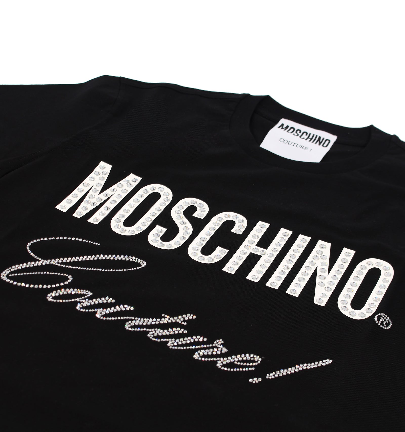 Moschino Couture Embellished Tee in black — alternate view