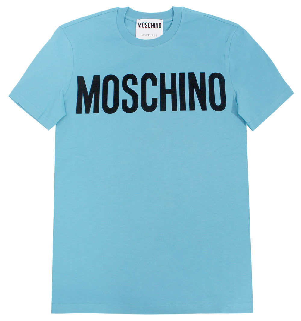 Moschino Logo Crew Neck T-Shirt in blue – view 1 of 1