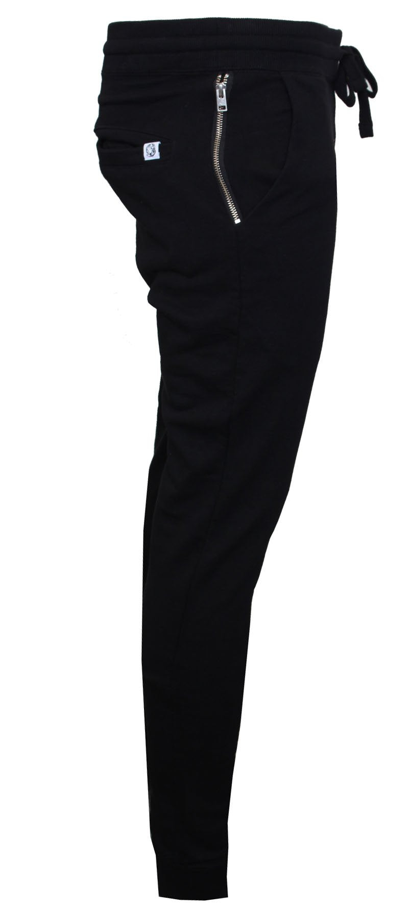 Men's Multi Color Helmet Logo Joggers-Black