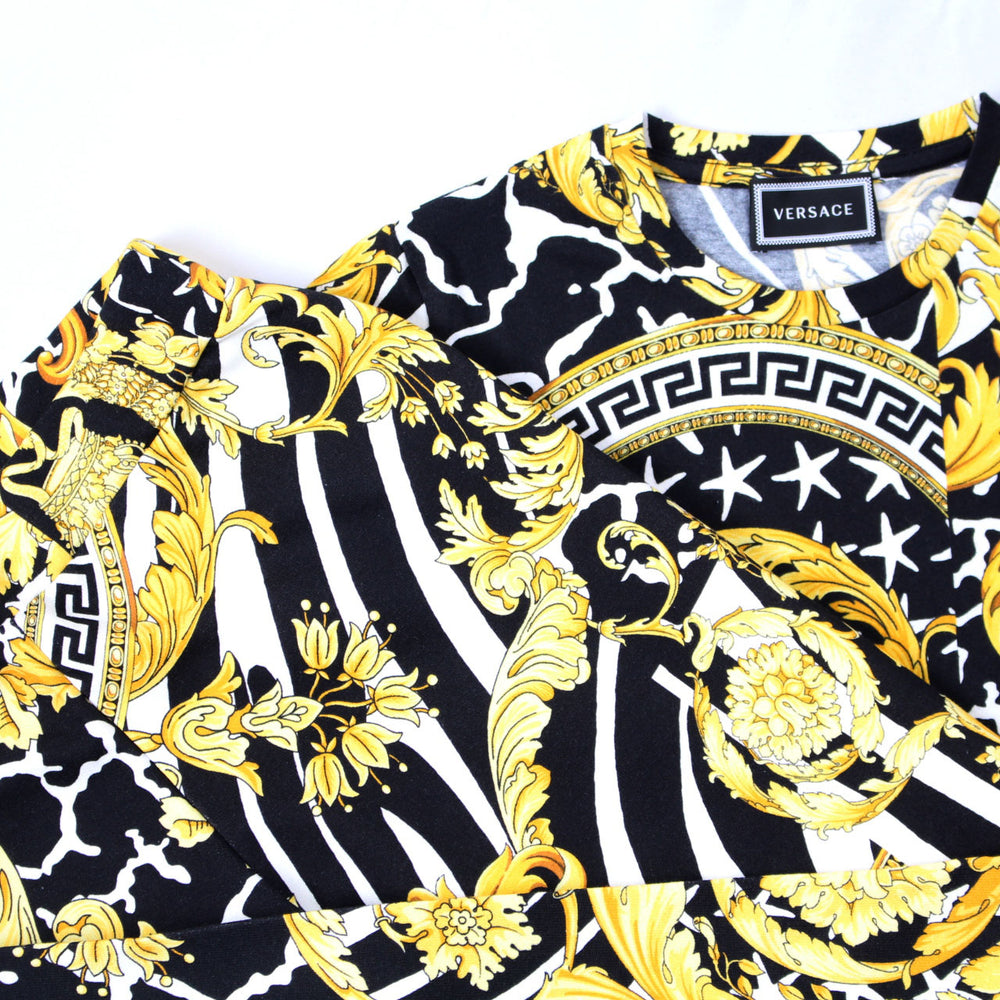 Boys Sweatpants with Barocco Print-Multi Print