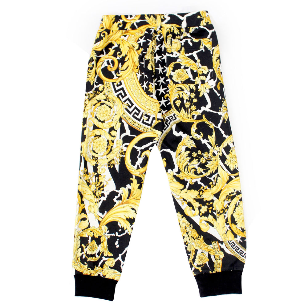 Boys Sweatpants with Barocco Print-Multi Print