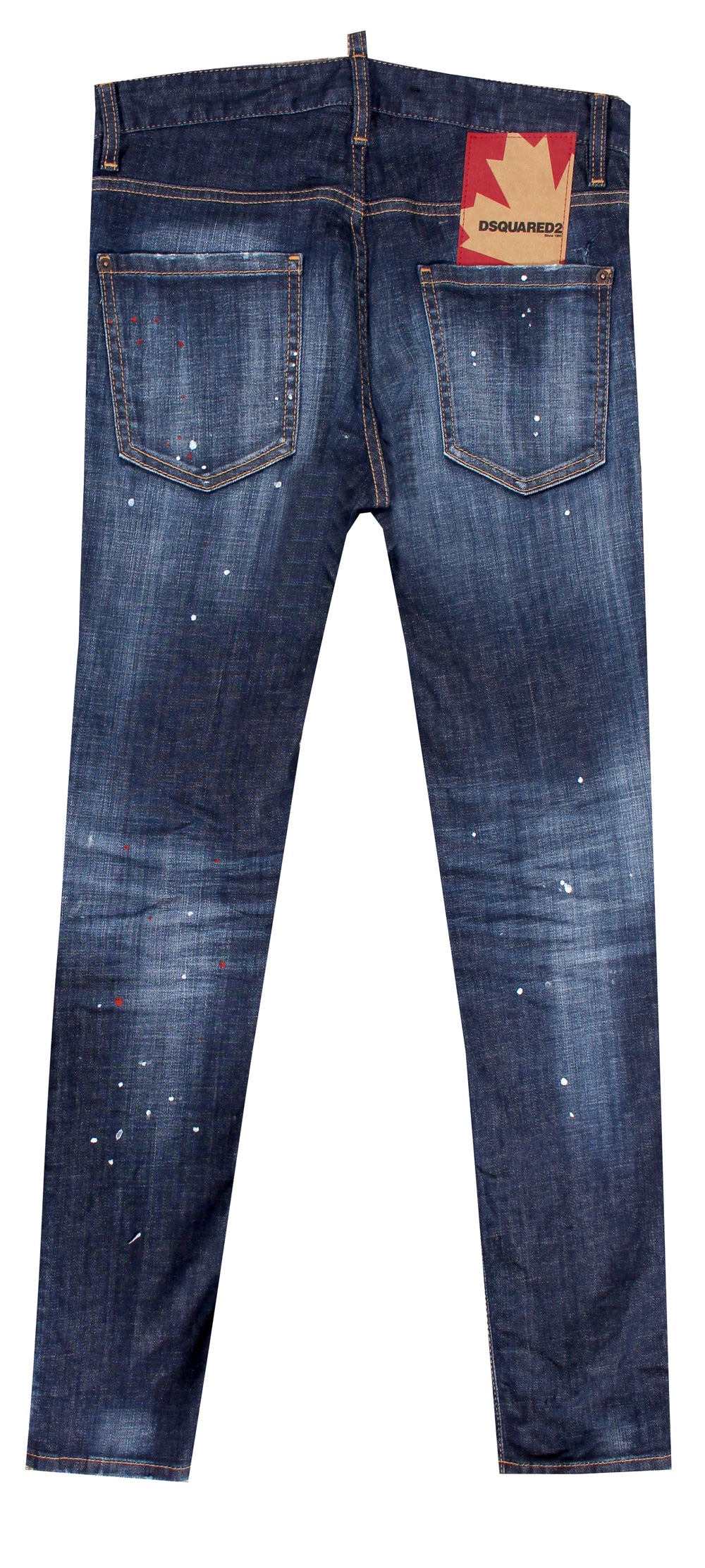 DSQUARED2 Men's Paint Splatter Denim in dark denim – view 2 of 3