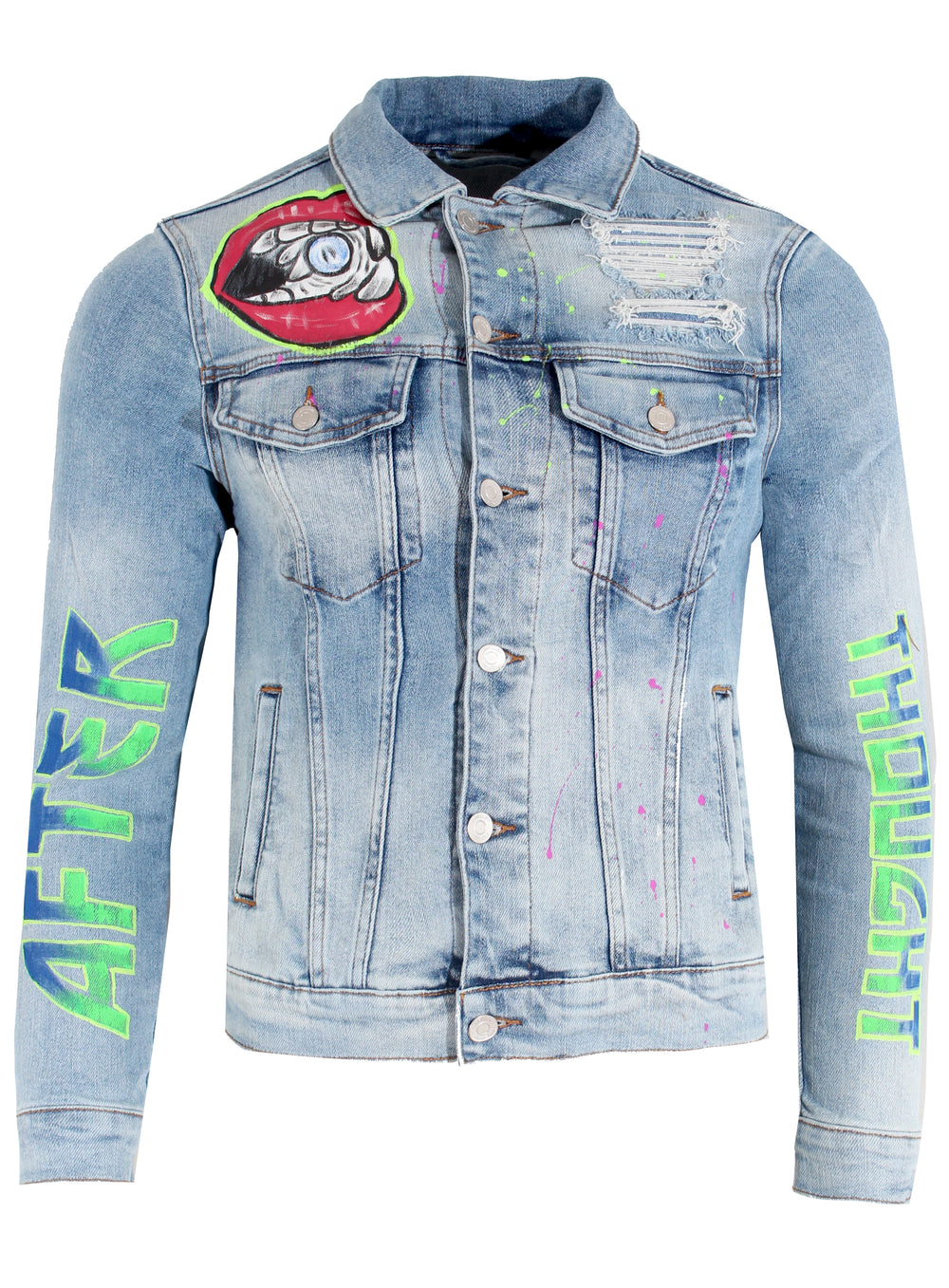 Embellish Men's Devey Denim Jacket in blue – view 1 of 2