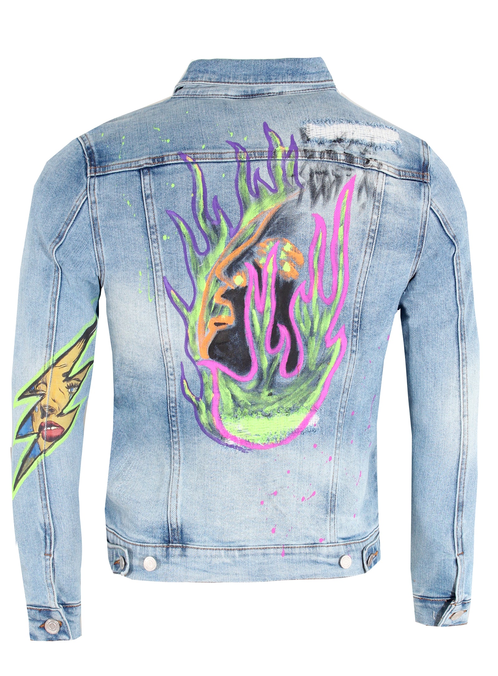 Embellish Men's Devey Denim Jacket in blue – view 2 of 2