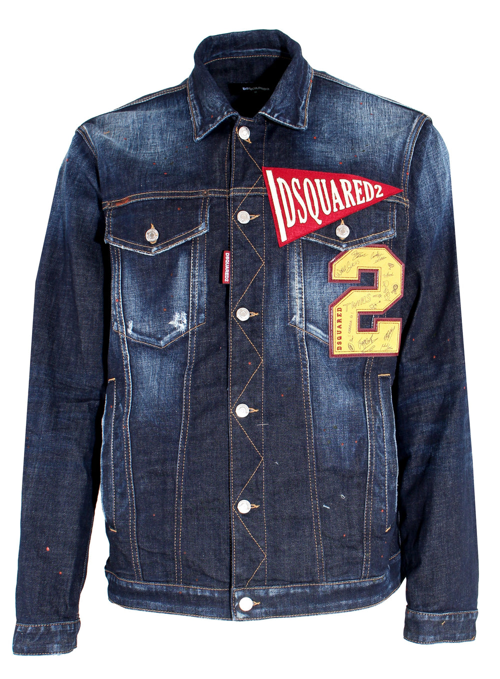 College Patch Denim Jacket