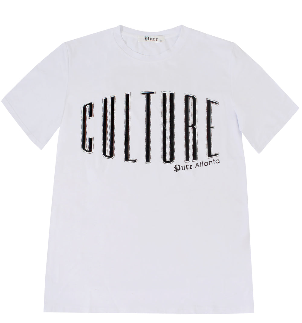 Pure Culture Diamond Tee in white – view 7 of 9
