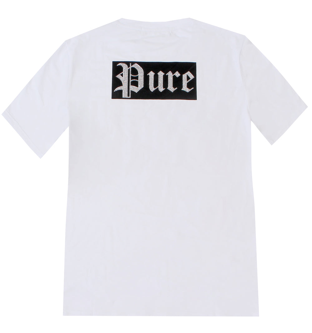Pure Culture Diamond Tee in white – view 9 of 9