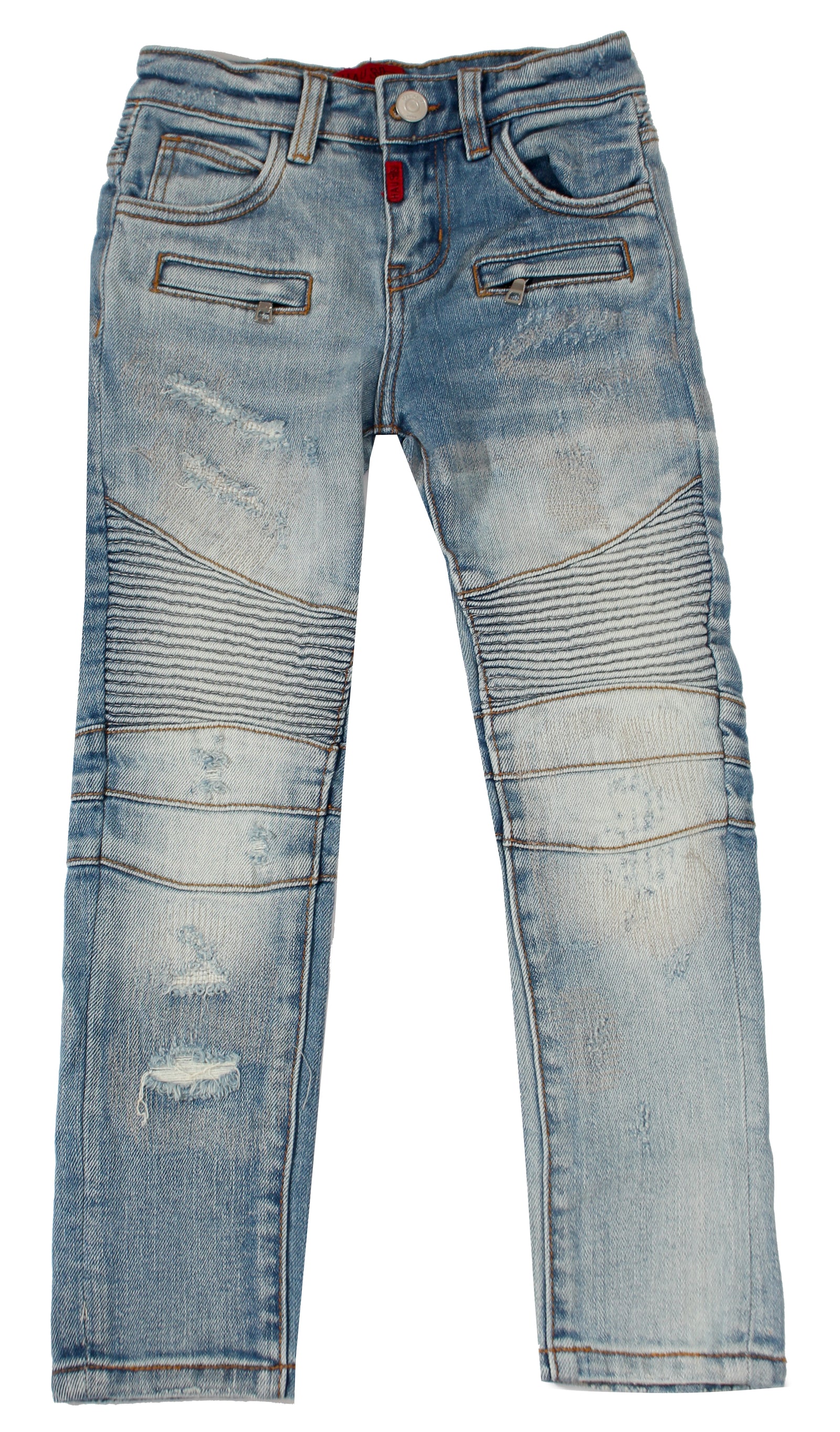 Haus of JR Trevor Biker Denim in light blue – view 1 of 2