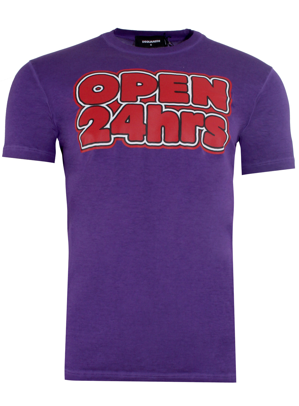 Men's Dsquared2 24 Hours Short Sleeve Tee Shirt in purple – view 1 of 2