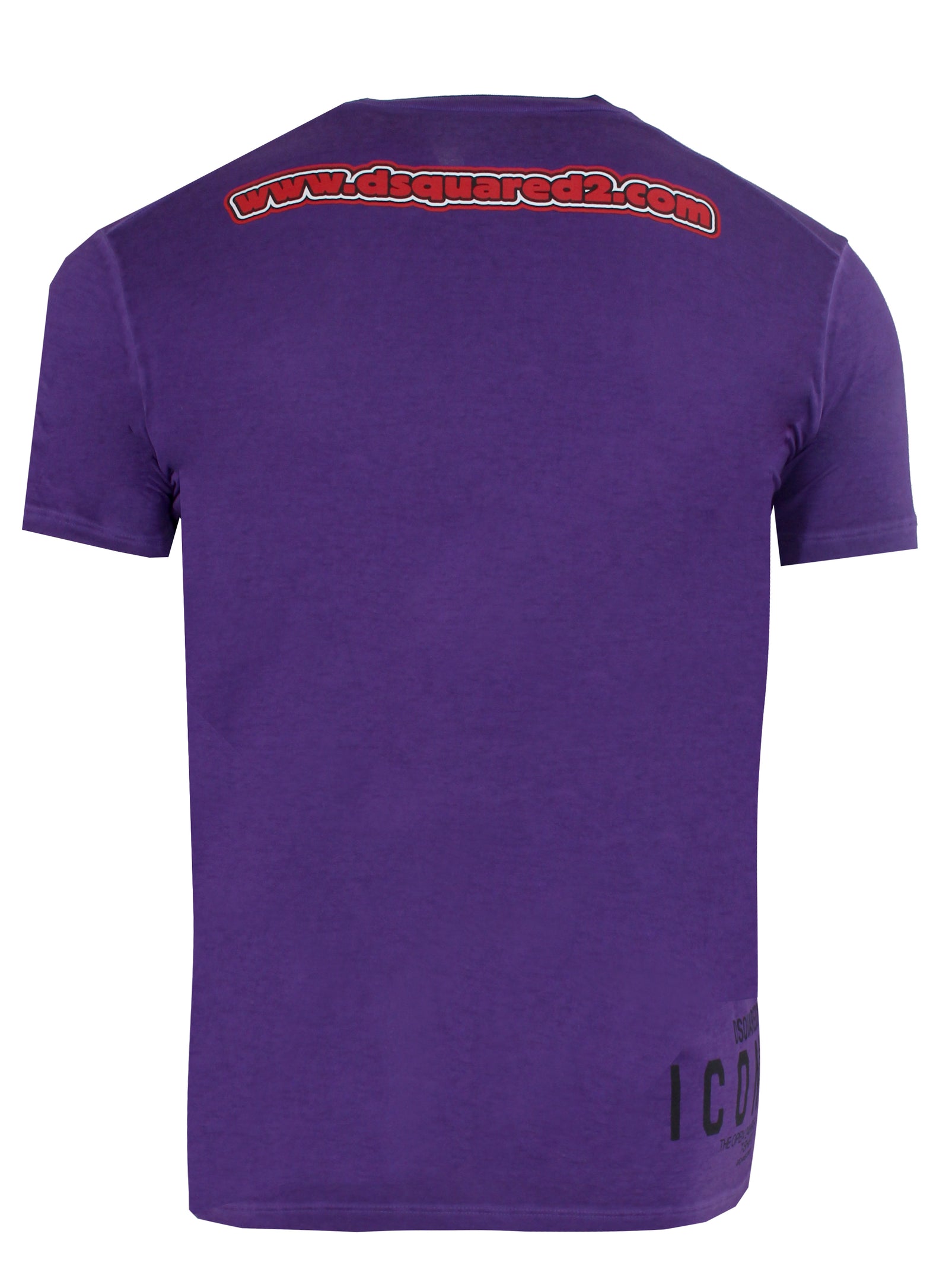 Men's Dsquared2 24 Hours Short Sleeve Tee Shirt in purple – view 2 of 2