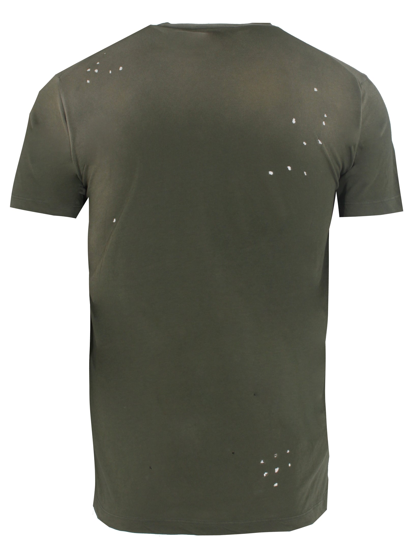 Men's Dsquared2 Distressed Olive Tee Shirt – view 2 of 2