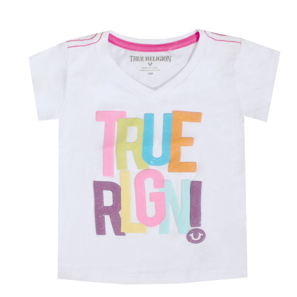 Kids True Religion Short Sleeve Glitter Tee