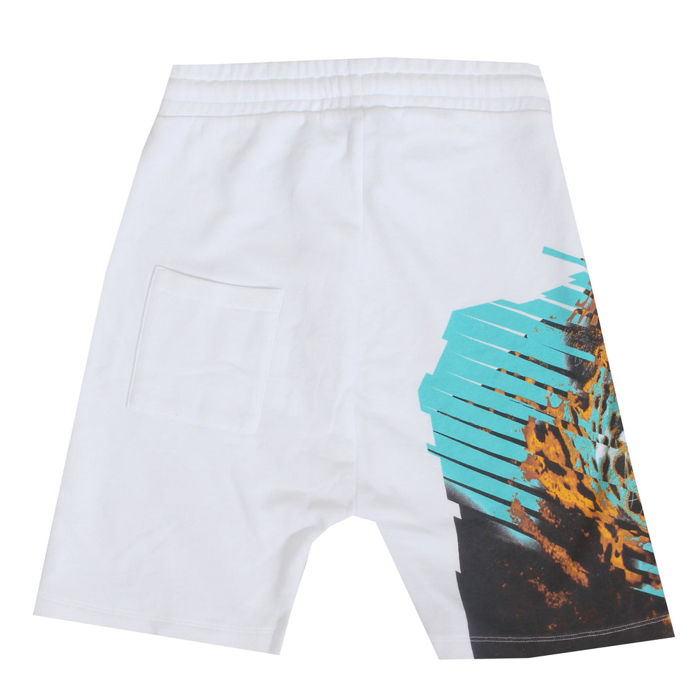 Kids Marcelo Burlon Leopard Bermuda Shorts in white – view 2 of 2