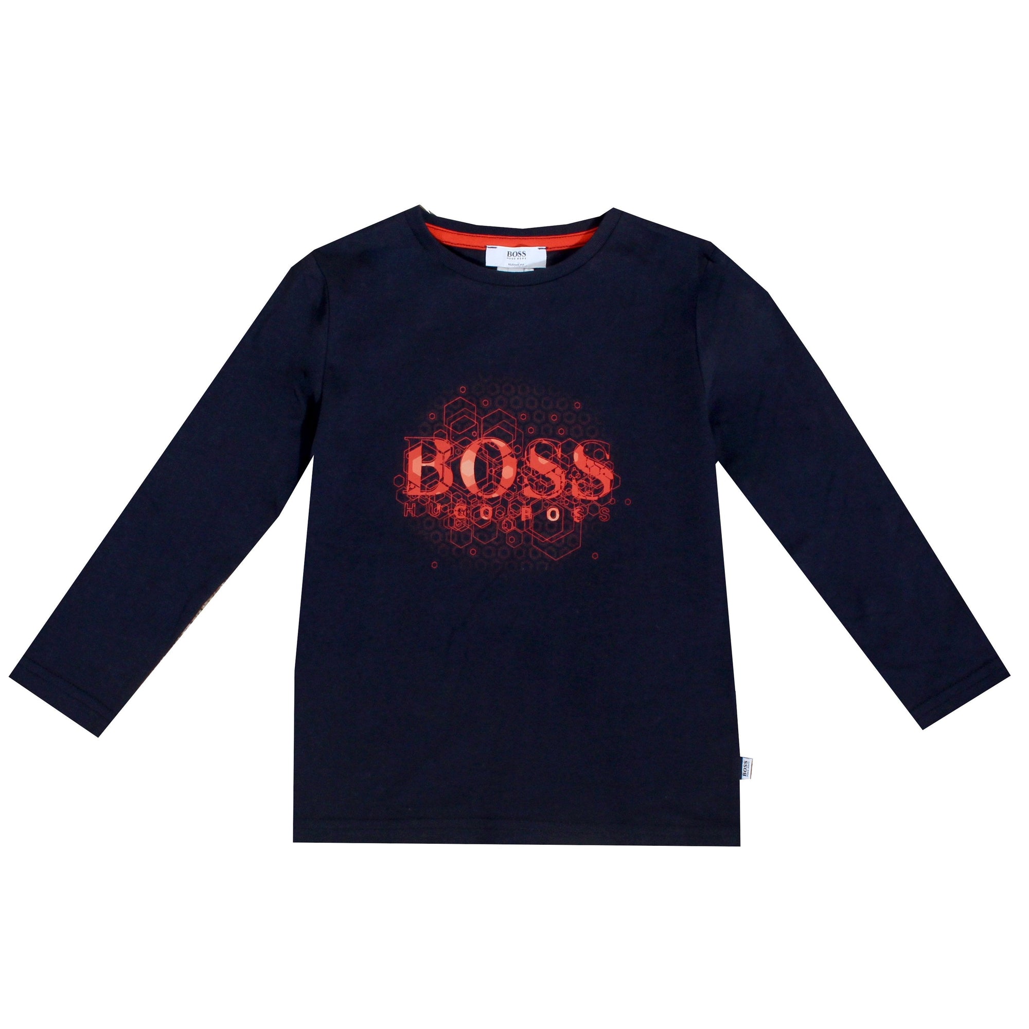 Kids Hugo Boss Long Sleeve Logo Shirt
