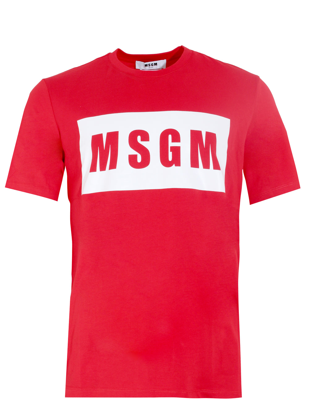 MSGM Men's Logo Tee Shirt in red – view 1 of 1