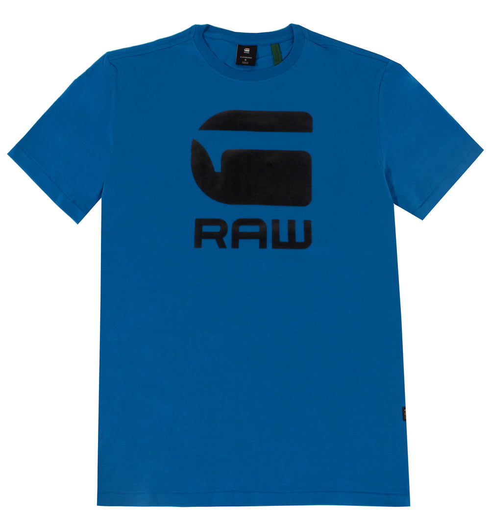 Flock Hamburger Logo Tee - Light Royal Blue