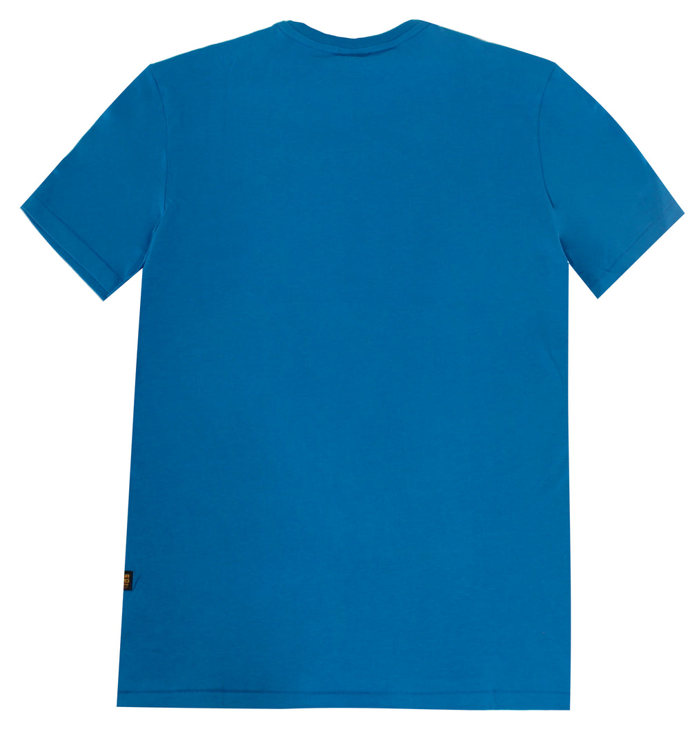 Flock Hamburger Logo Tee - Light Royal Blue