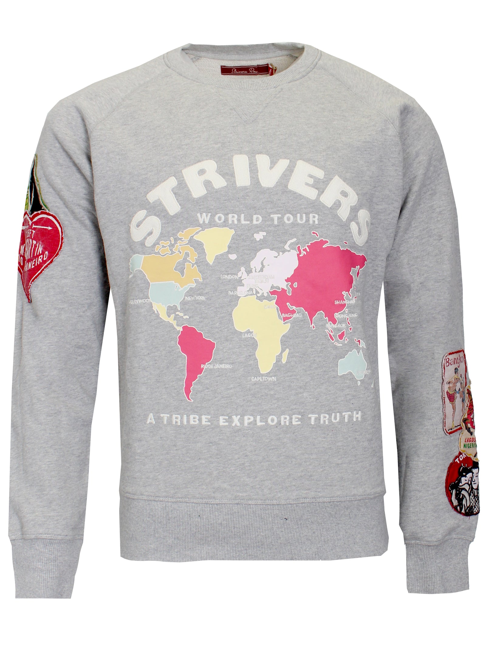 Men's Berlin Long Sleeve Sweatshirt-Heather Grey