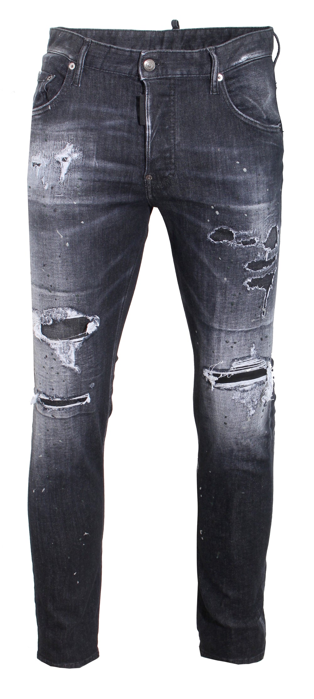 Men's Dsquared2 Black Denim with Logo Printed on the back – view 1 of 2