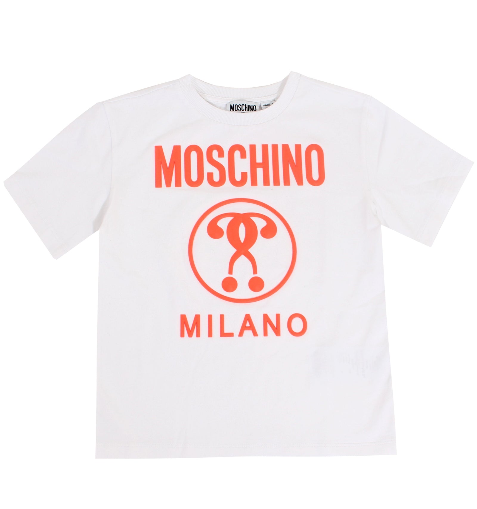 Kids SS Maxi Tee W/ 3D Logo - White