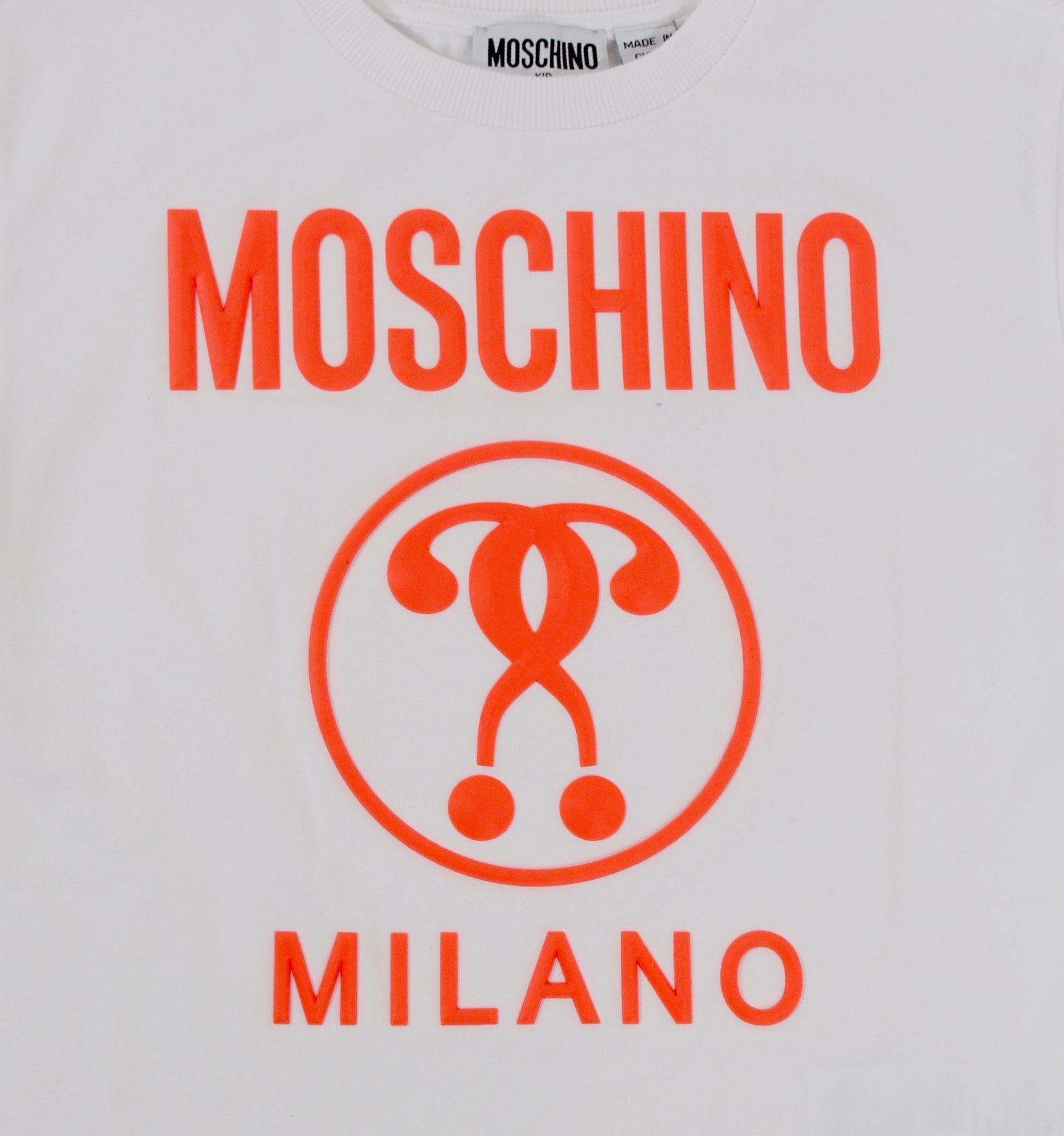 Kids SS Maxi Tee W/ 3D Logo - White