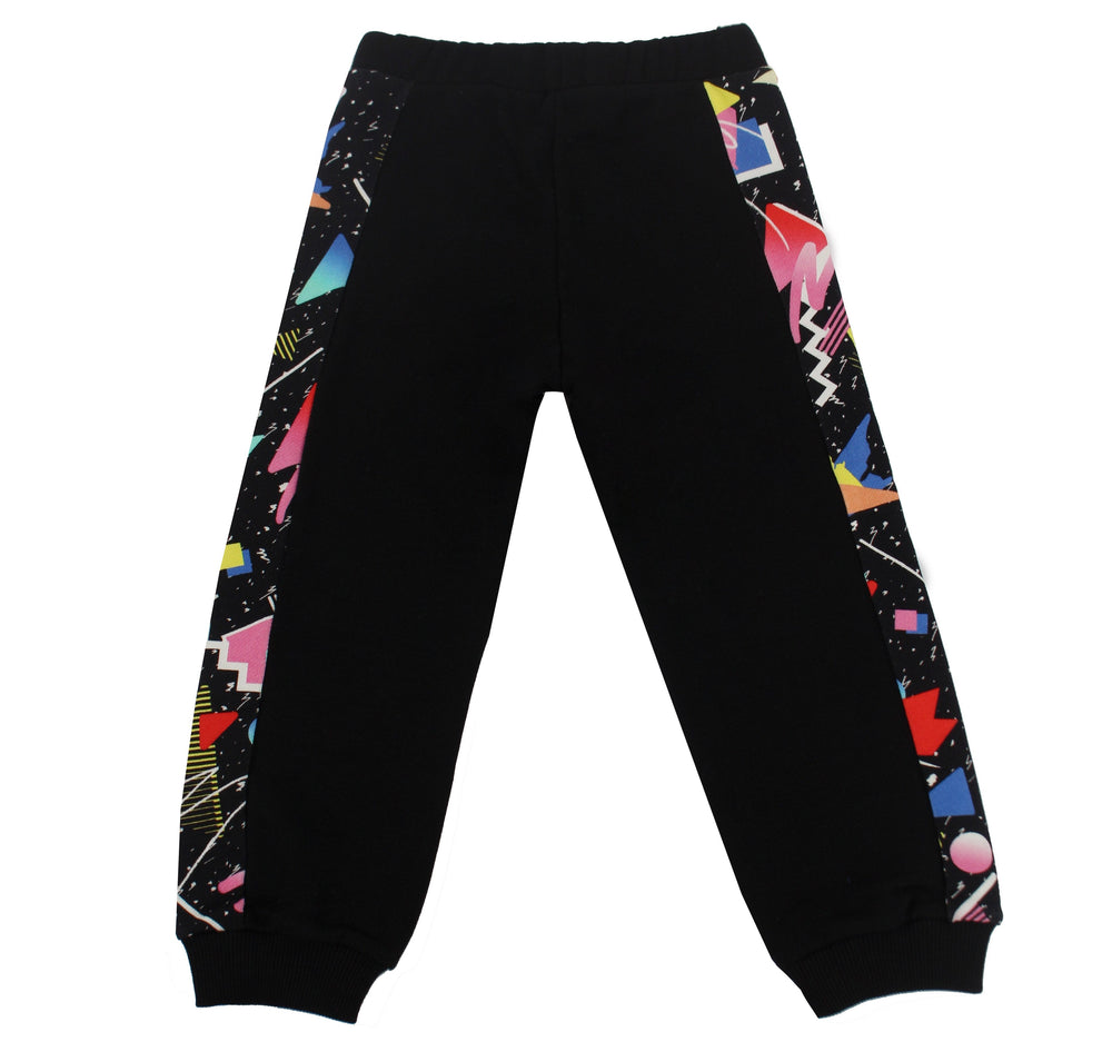 Balmain Kids Sweatpants with Graffiti Pop Print in black – view 2 of 2