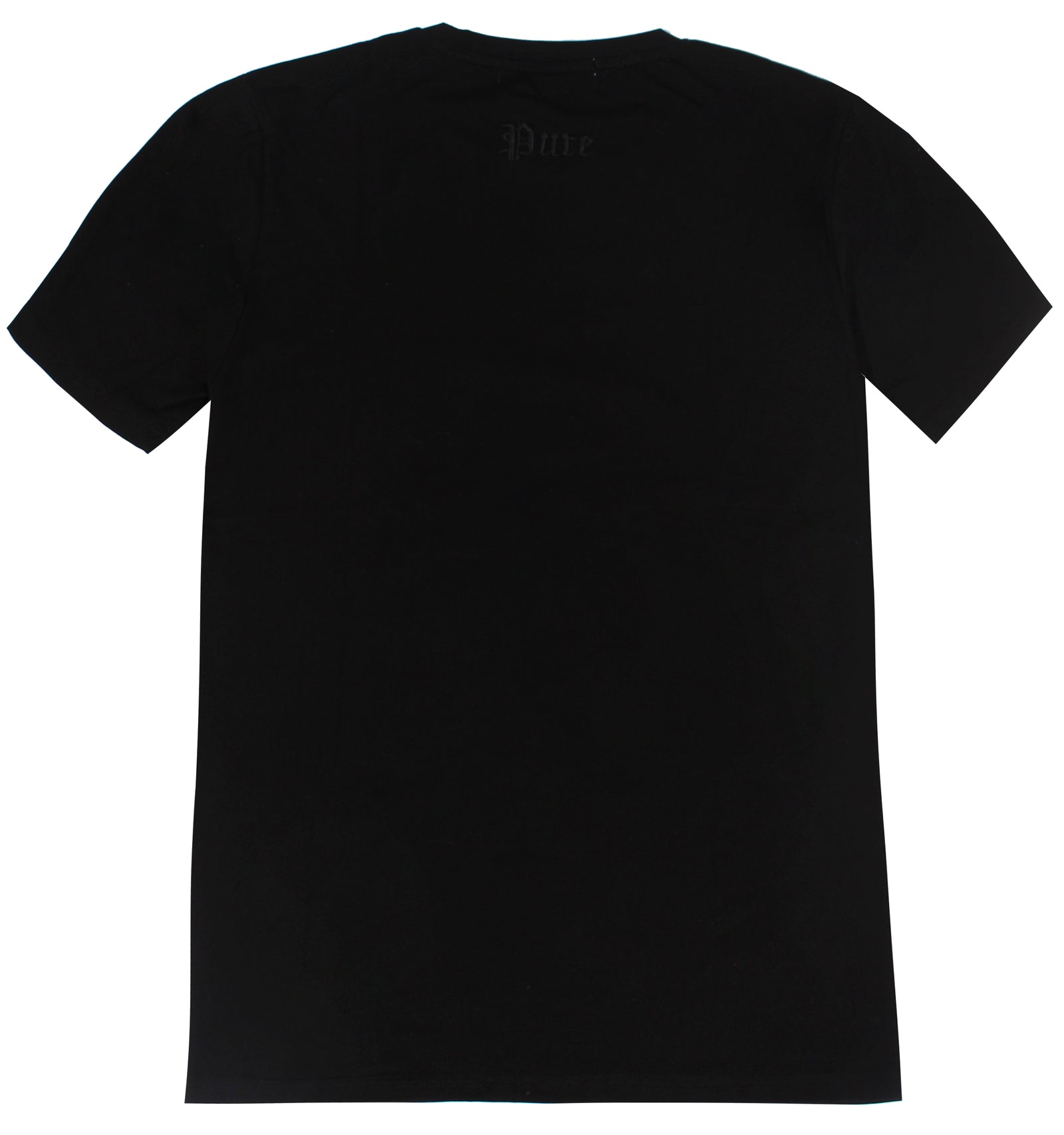 Embroidered SS Pure Tee in black – view 3 of 5