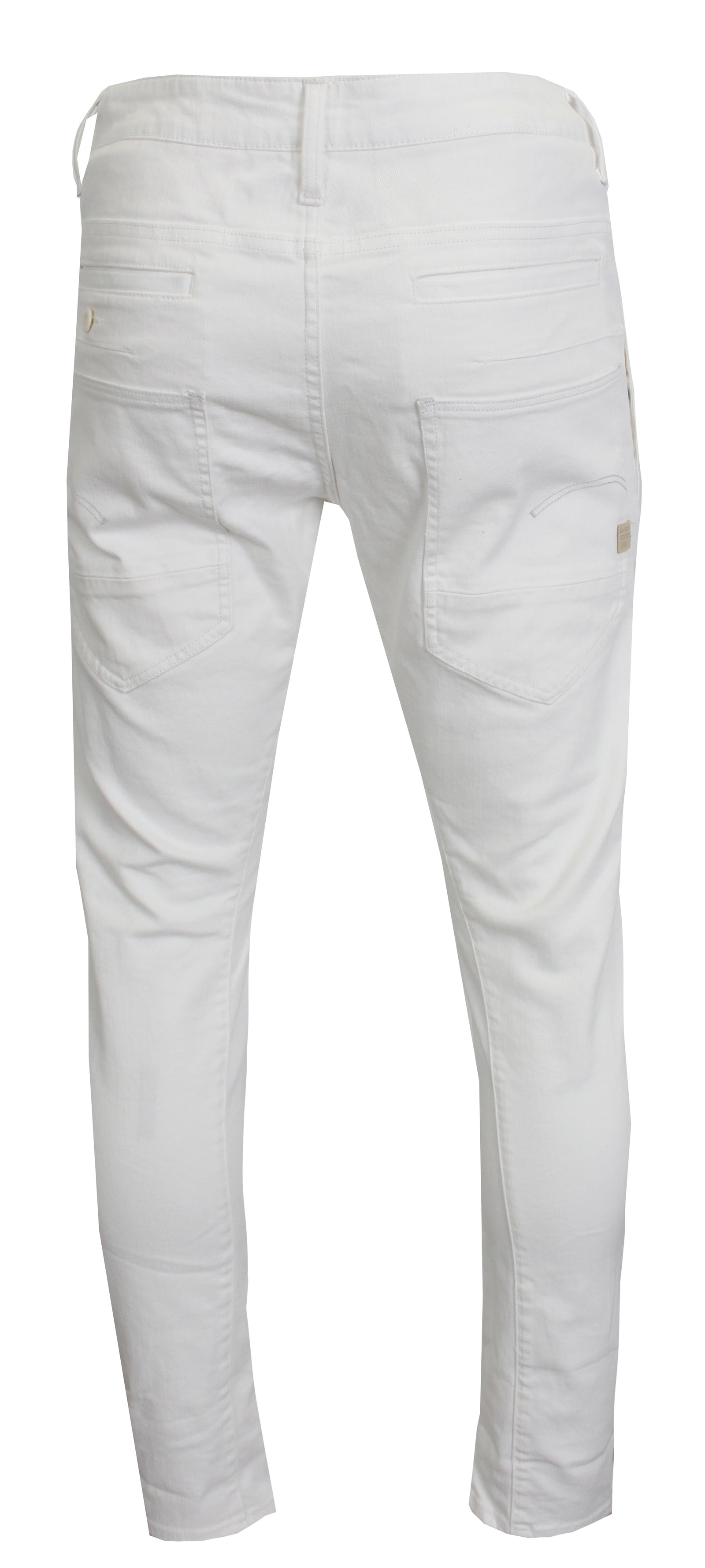 Men's D-Staq 3D Slim Jeans-White