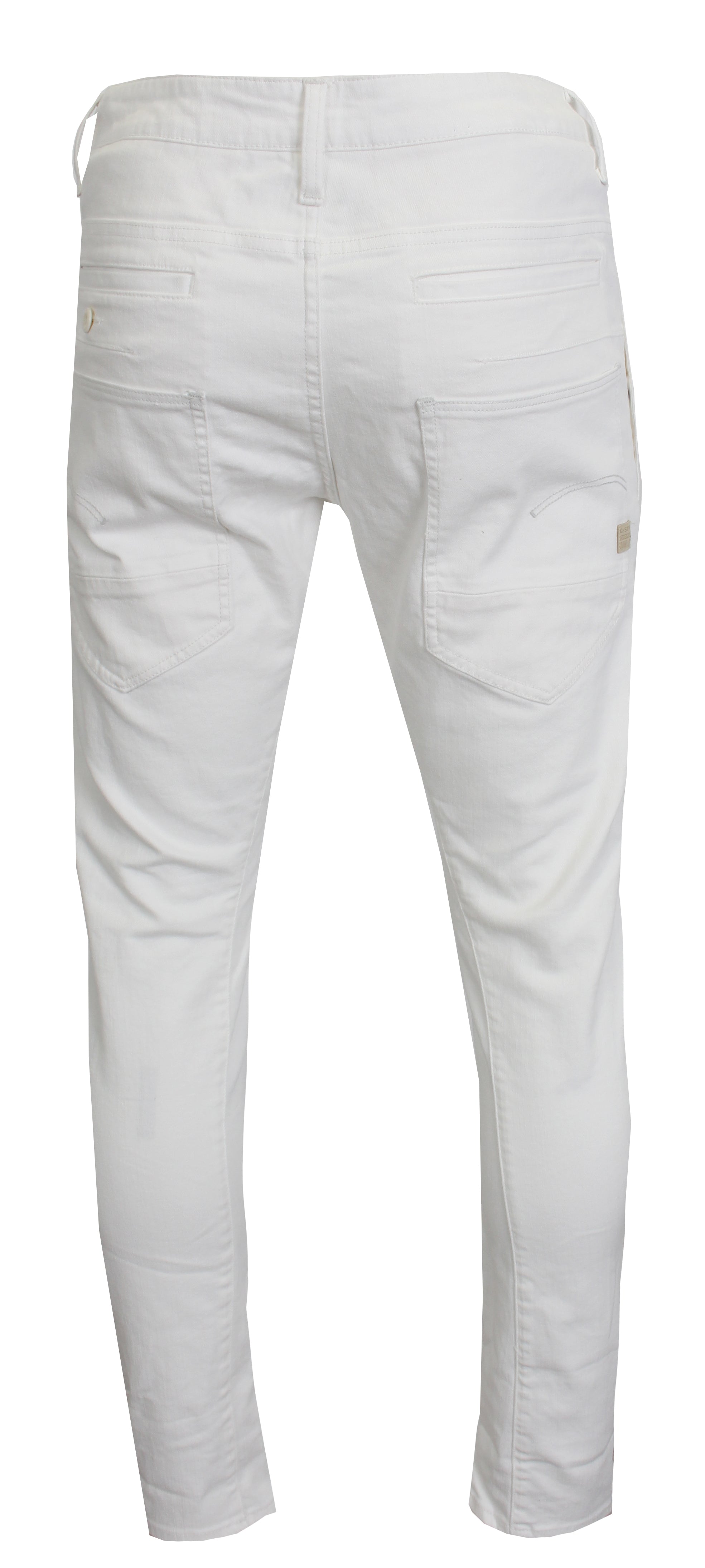 Men's D-Staq 3D Slim Jeans-White