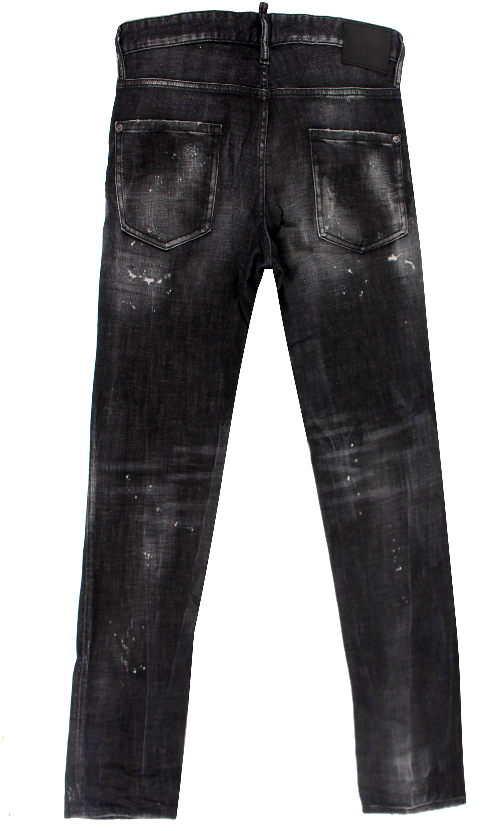 Dsquared2 Thigh Logo 5 Pocket Denim - Black