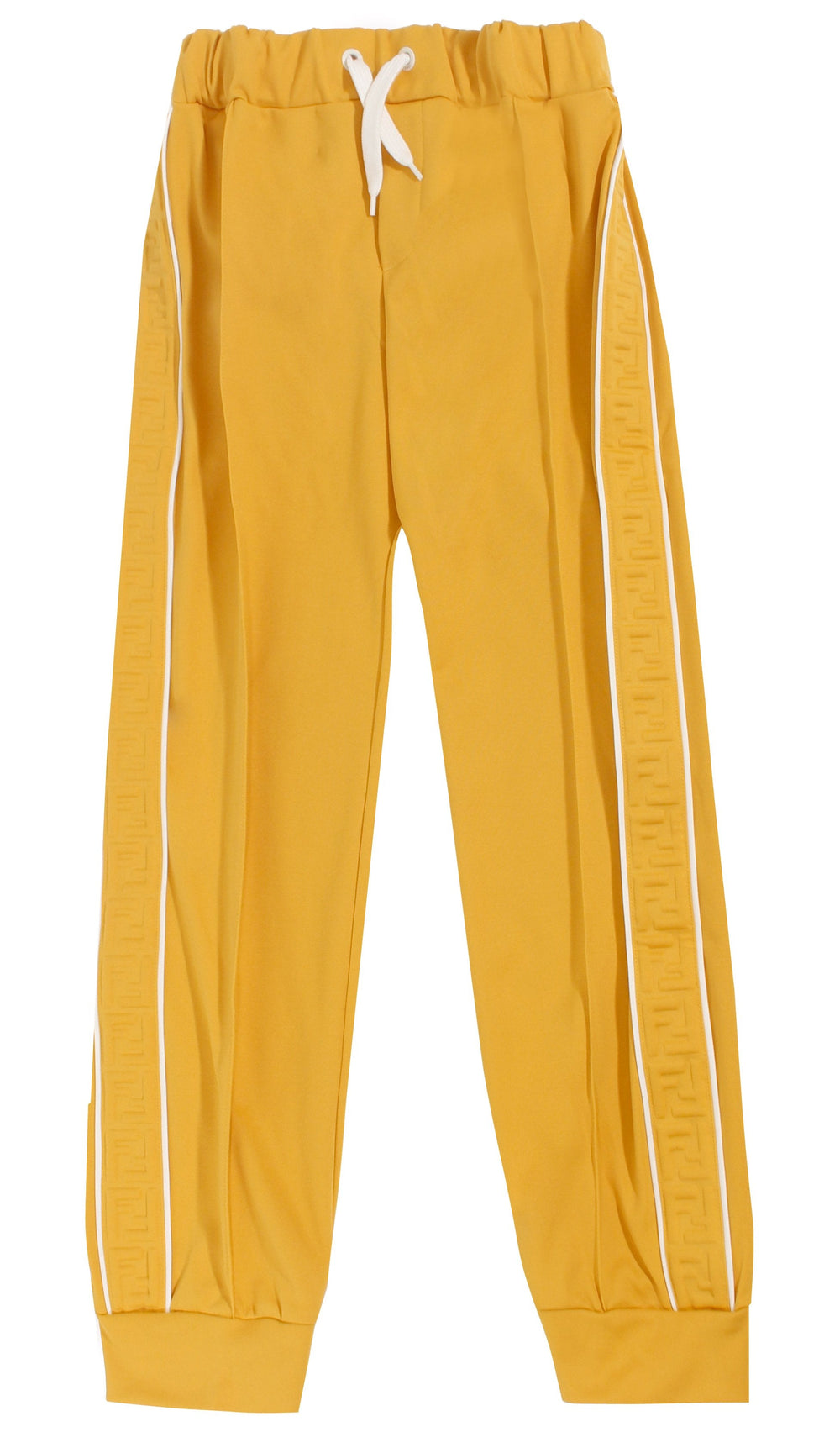 Kids Track Pants W 3D FF On Sides - Mustard