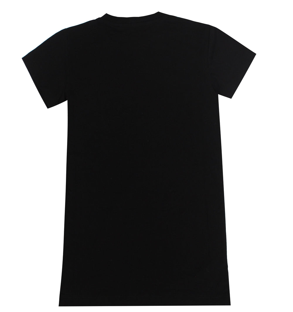 Girls SS T-Shirt Dress - Black