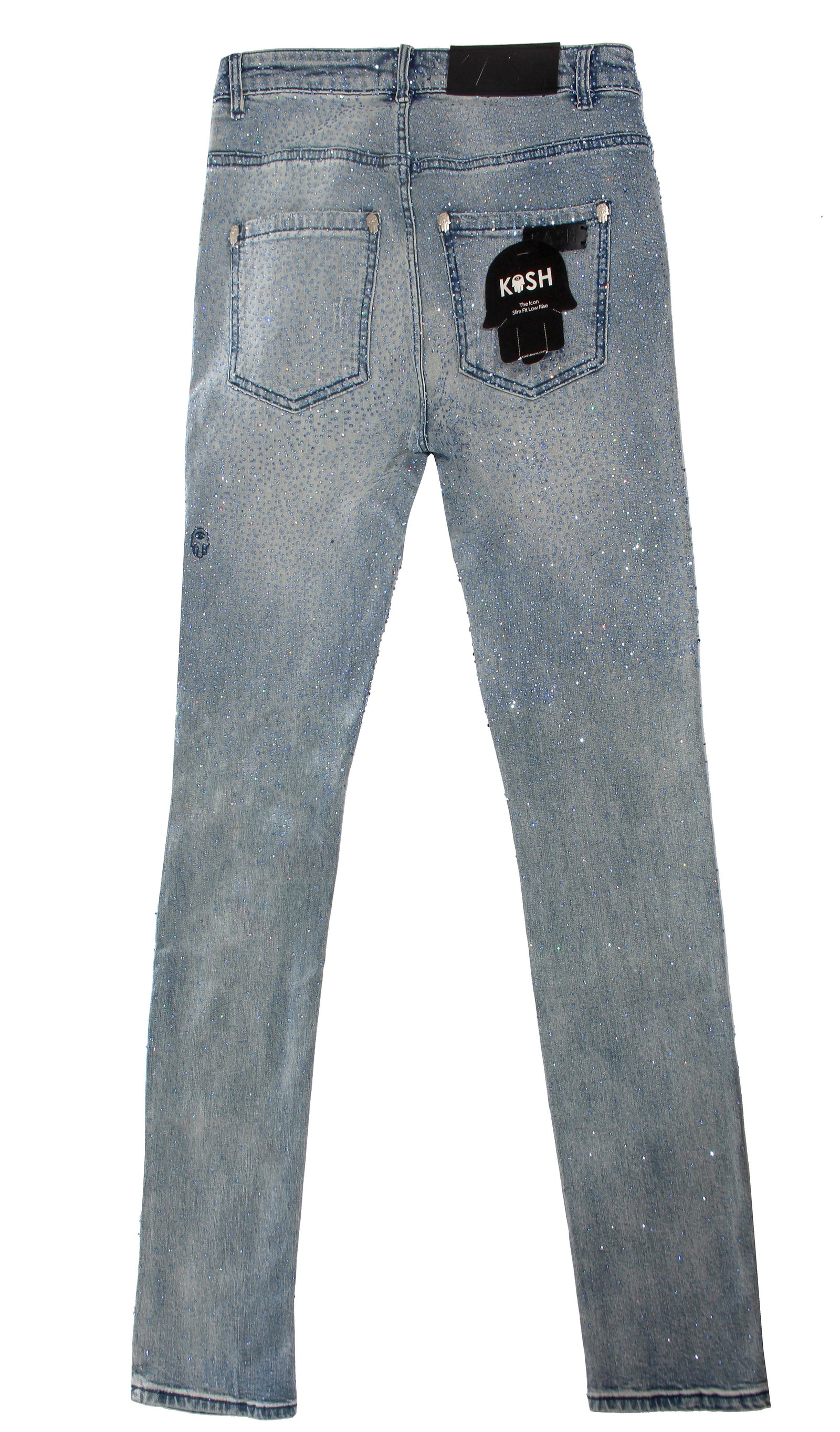 Kash Diamond Denim in blue – view 8 of 9