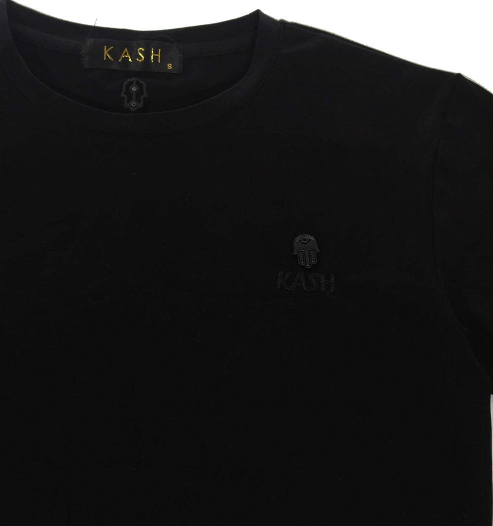 Kash Embroidered Short Sleeve Tee in black – view 2 of 3