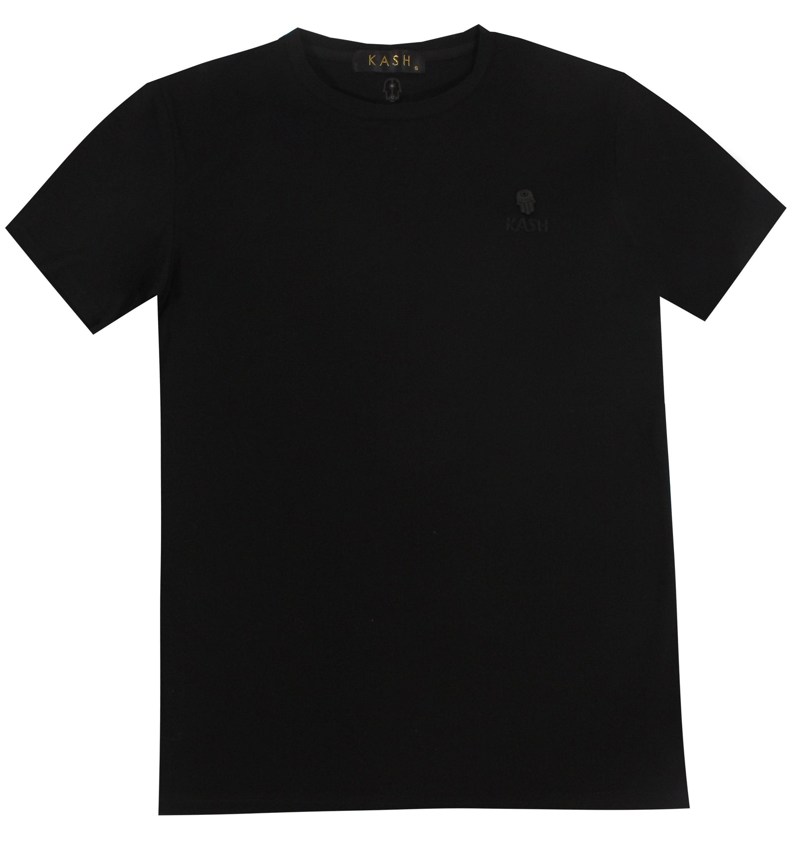 Kash Embroidered Short Sleeve Tee in black – view 1 of 3