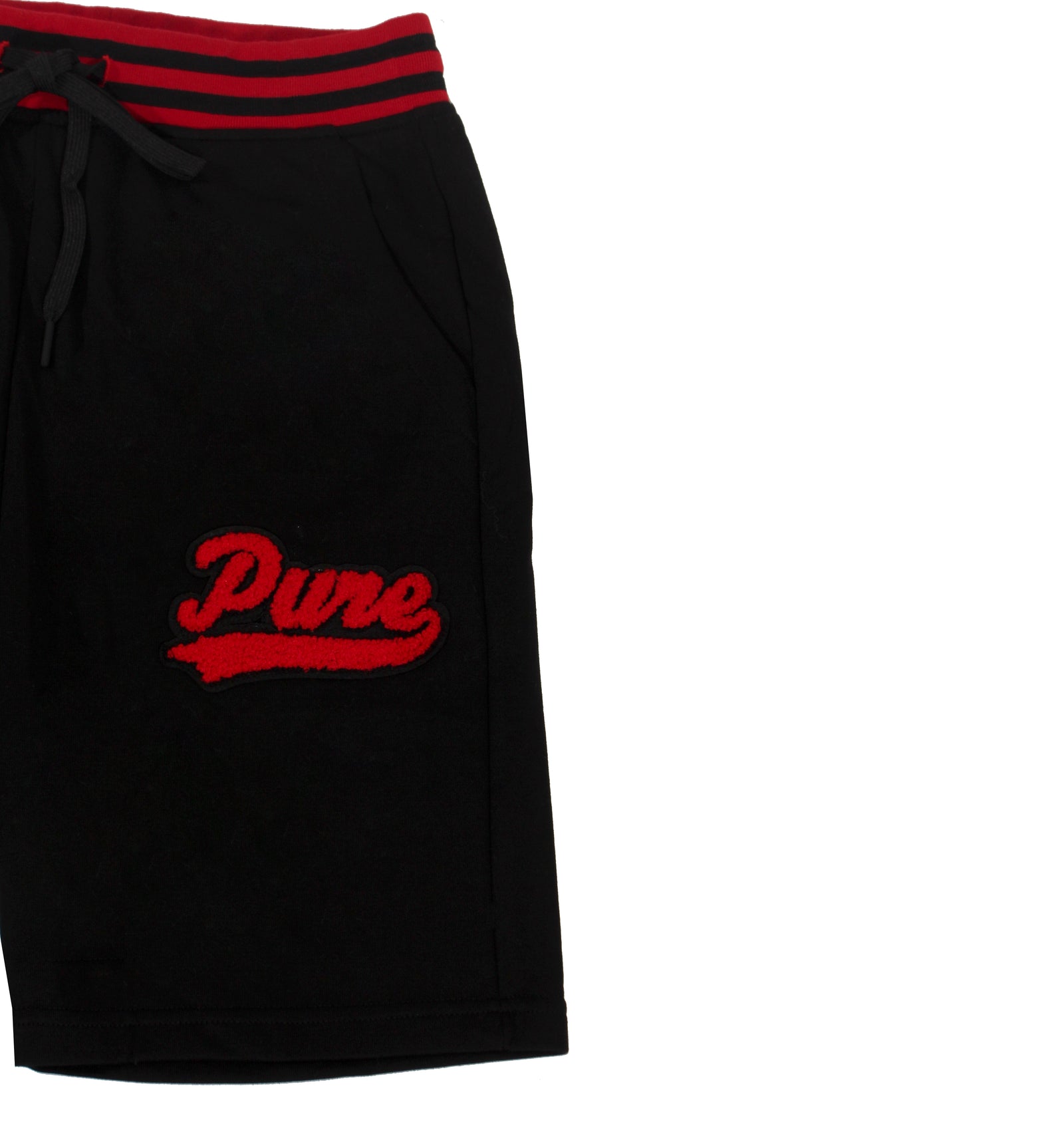 Pure Varsity Shorts in black and red – view 3 of 4