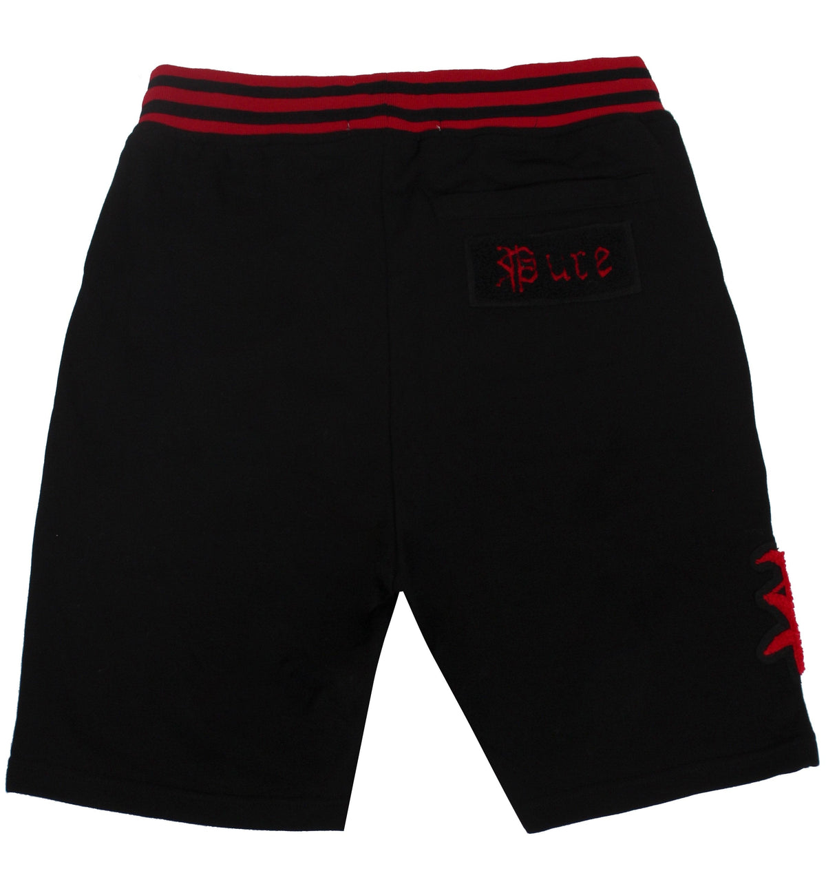 Pure Varsity Shorts - Black &amp; Red