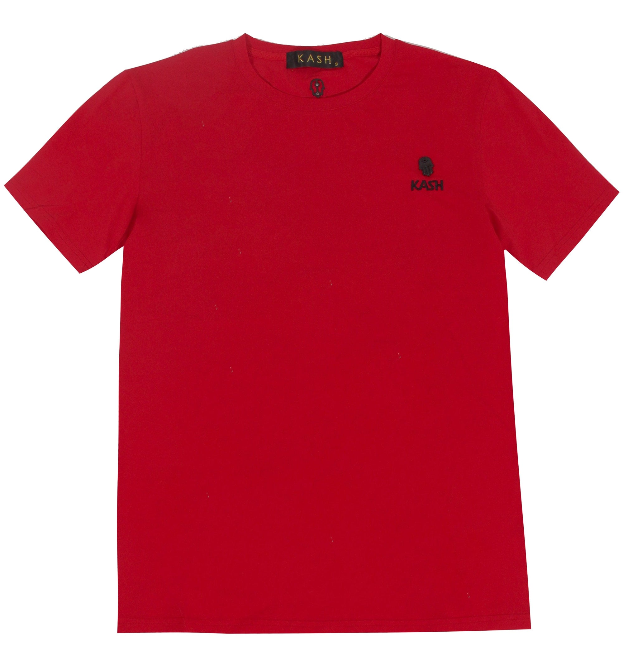 Kash Embroidered Short Sleeve Tee - Red