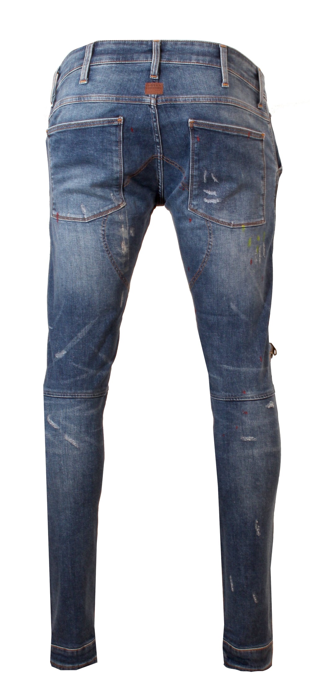 G-Star RAW Men's 5620 3D Zip Knee Skinny Jeans in sun faded prussian blue – view 2 of 2