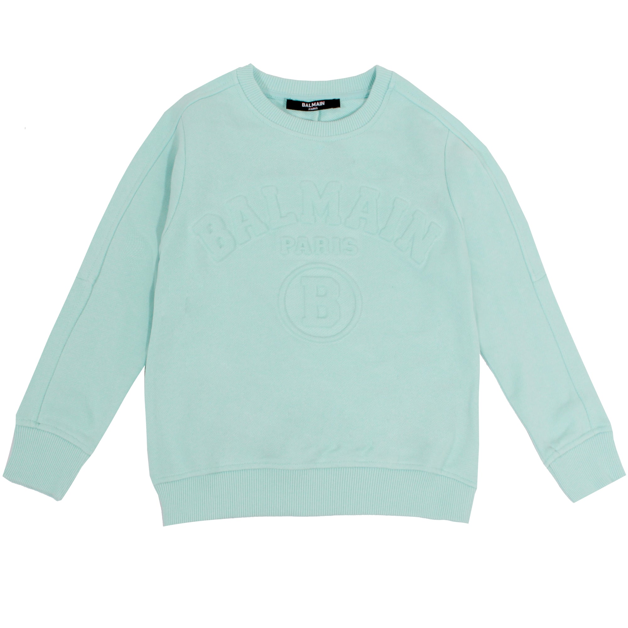 Sweatshirt W/ Embossed Logo - Turquoise