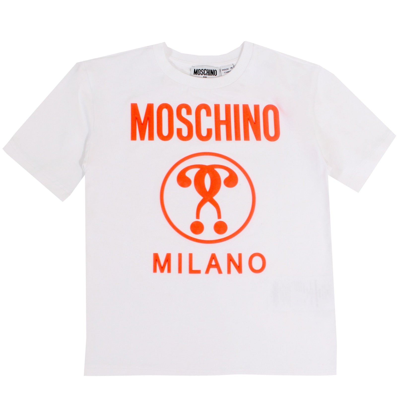 Kids SS Maxi Tee W/ 3D Logo - White